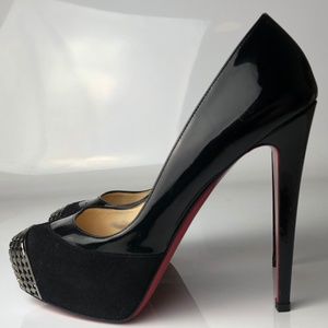 Christian Louboutin Maggie 140 Black Pumps 37.5